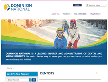 Tablet Screenshot of dominionnational.com